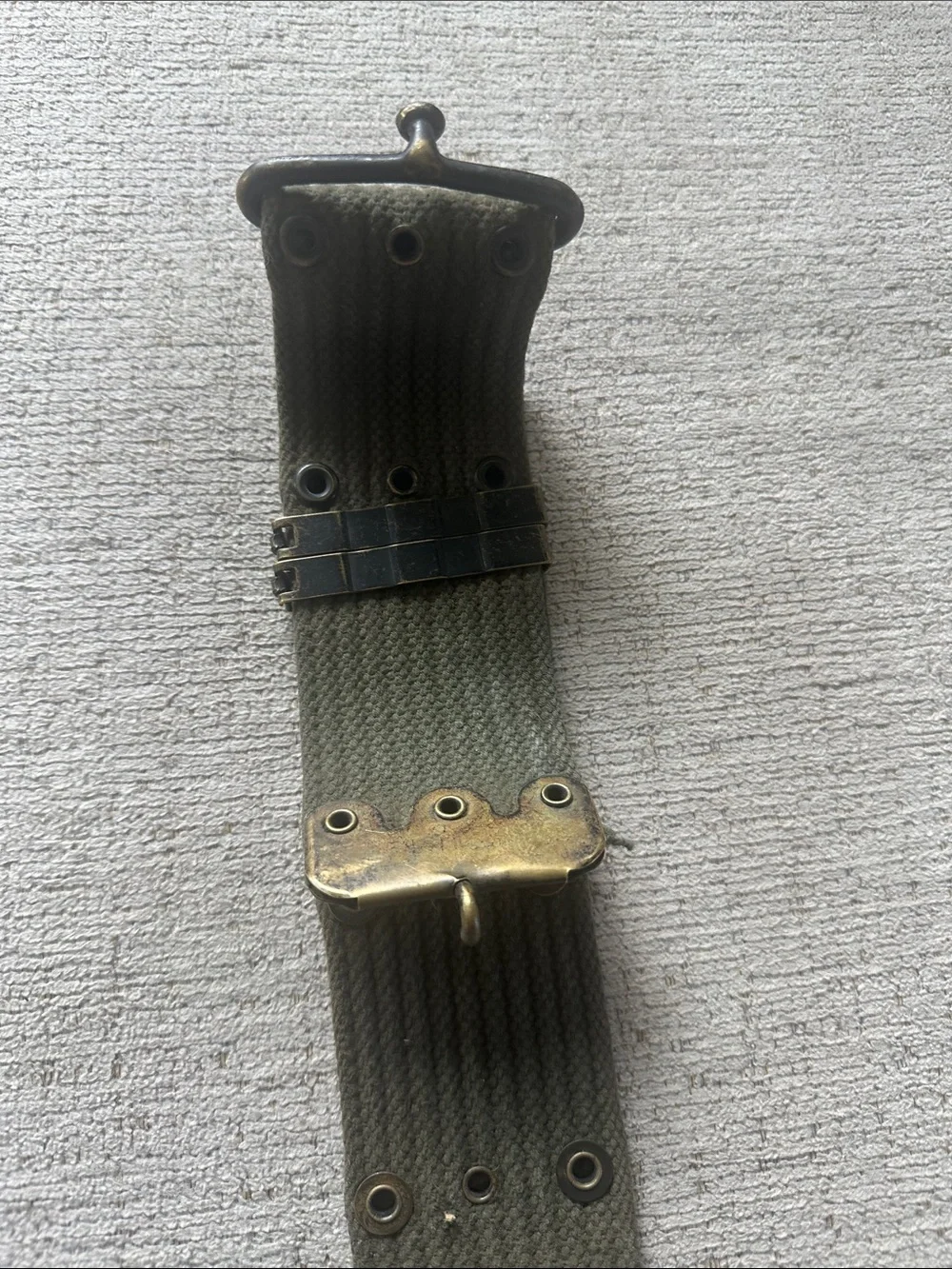 Vintage Original US Army M-1956 Can as Pistol Equipment Belt - 1966 Vietnam War